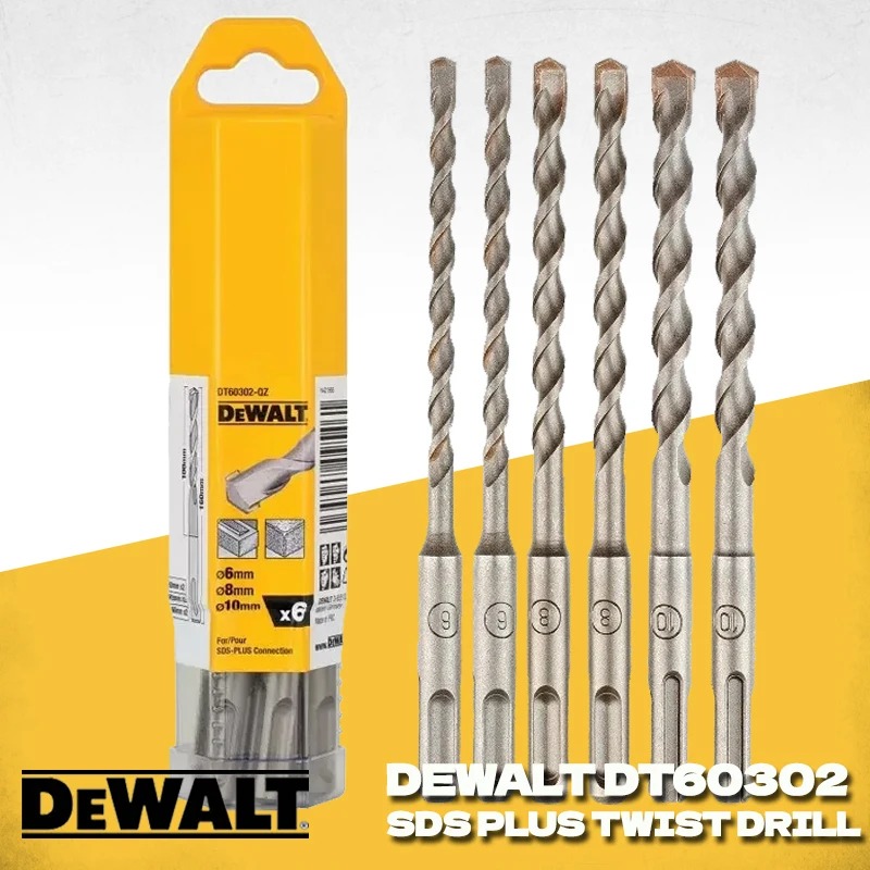 Power Tools Plus - DEWALT DT60302 SDS Plus 6 Piece
