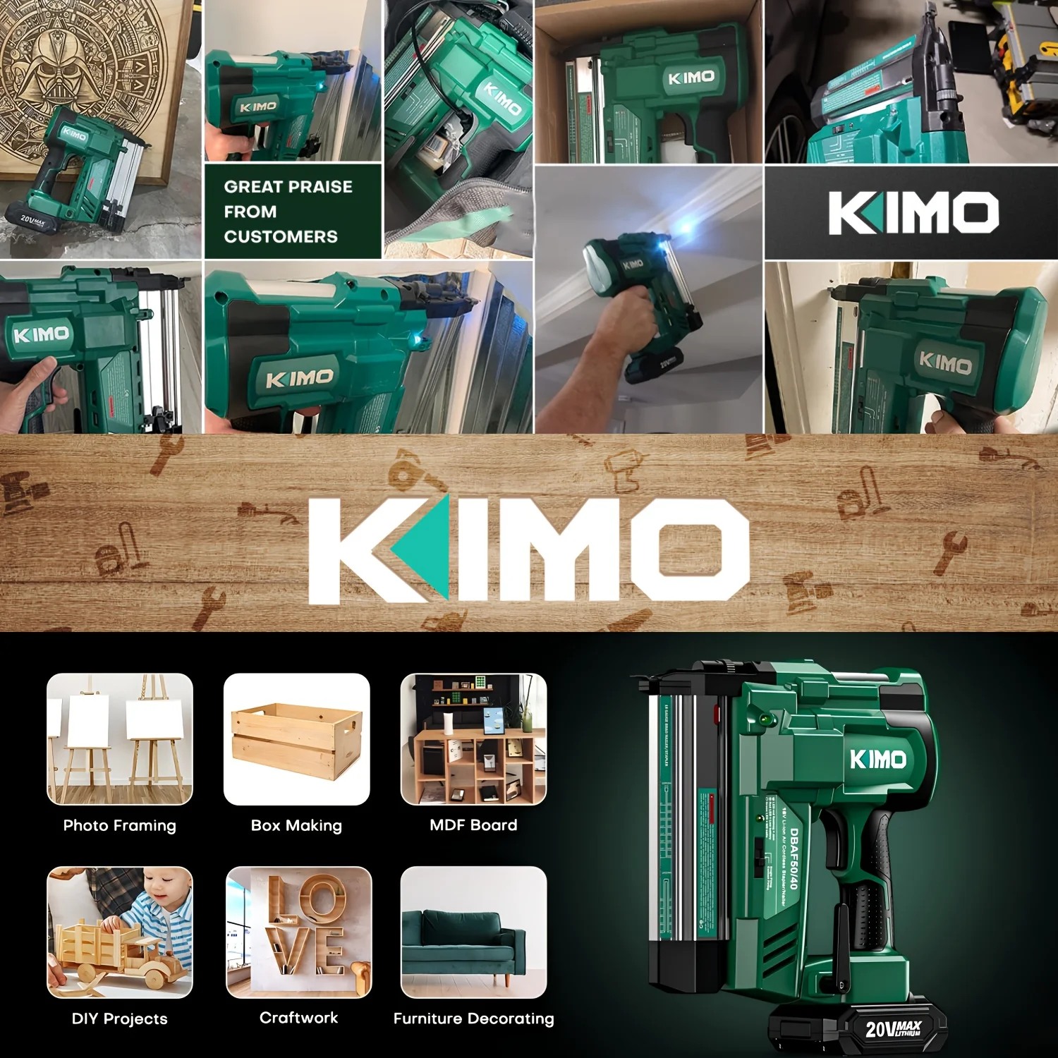 KEEHOME KIMO 18 Gauge Nail Gun - огляд і ціна Nail Gun Brad