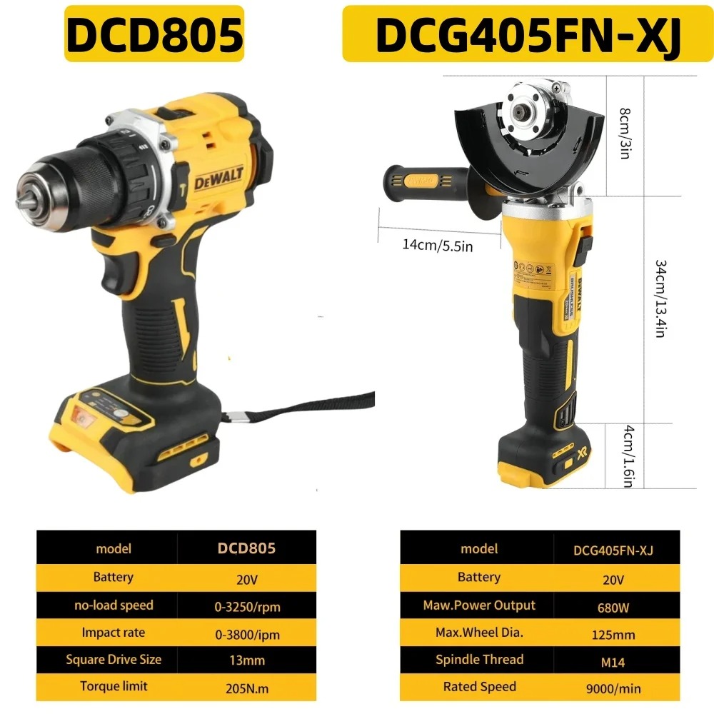 DEWALT DCG405FN 20V 125mm Brus - огляд і ціна Combo Power Tools