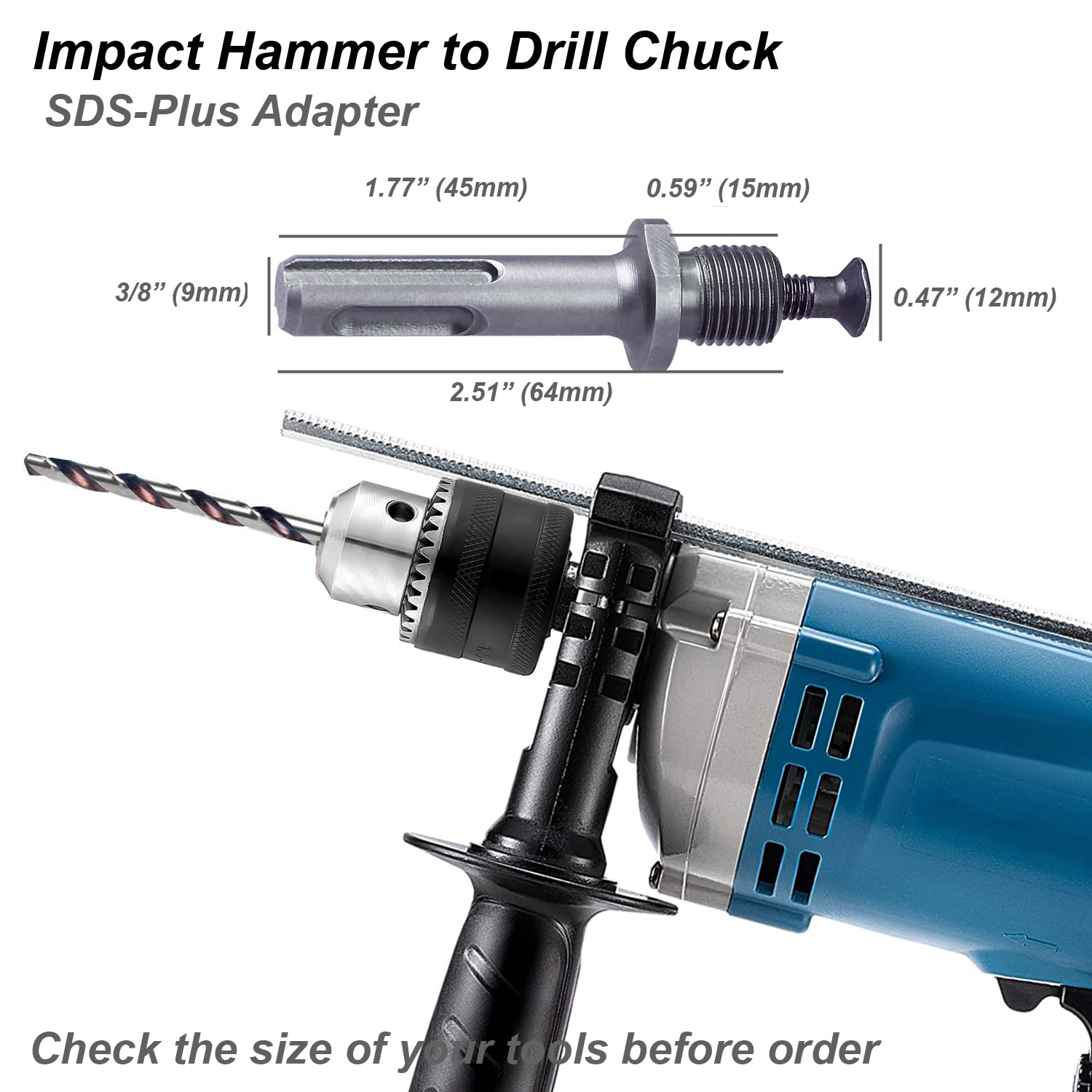 Drill Chuck Converter Adapter  - огляд і ціна Power Tools Plus