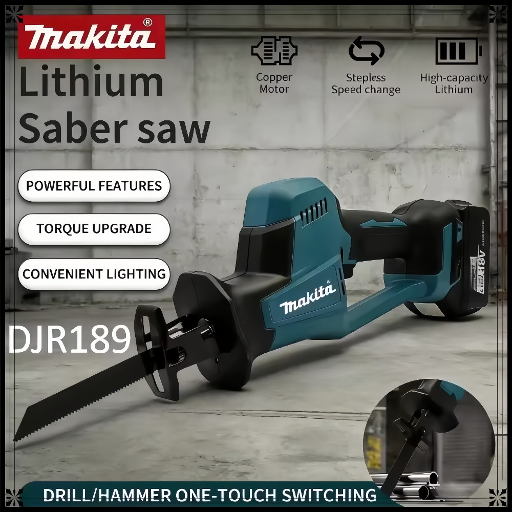 2026 Makita DJR189 18V Brushle - огляд і ціна Reciprocating Saw Cordless