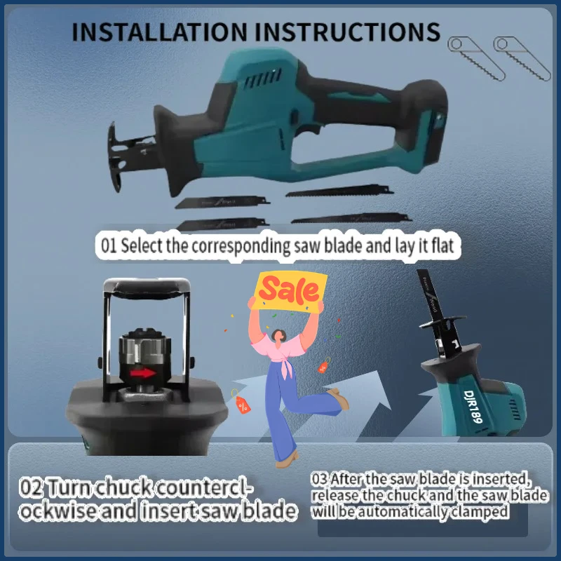 Makita DJR189 Cordless Electri - огляд і ціна Reciprocating Saw Cordless