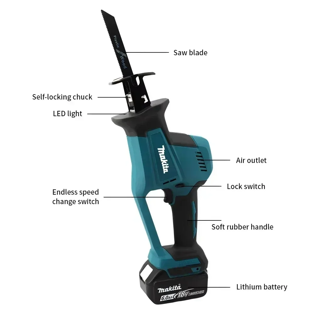 Makita DJR189 18V Cordless Ele - огляд і ціна Reciprocating Saw Cordless