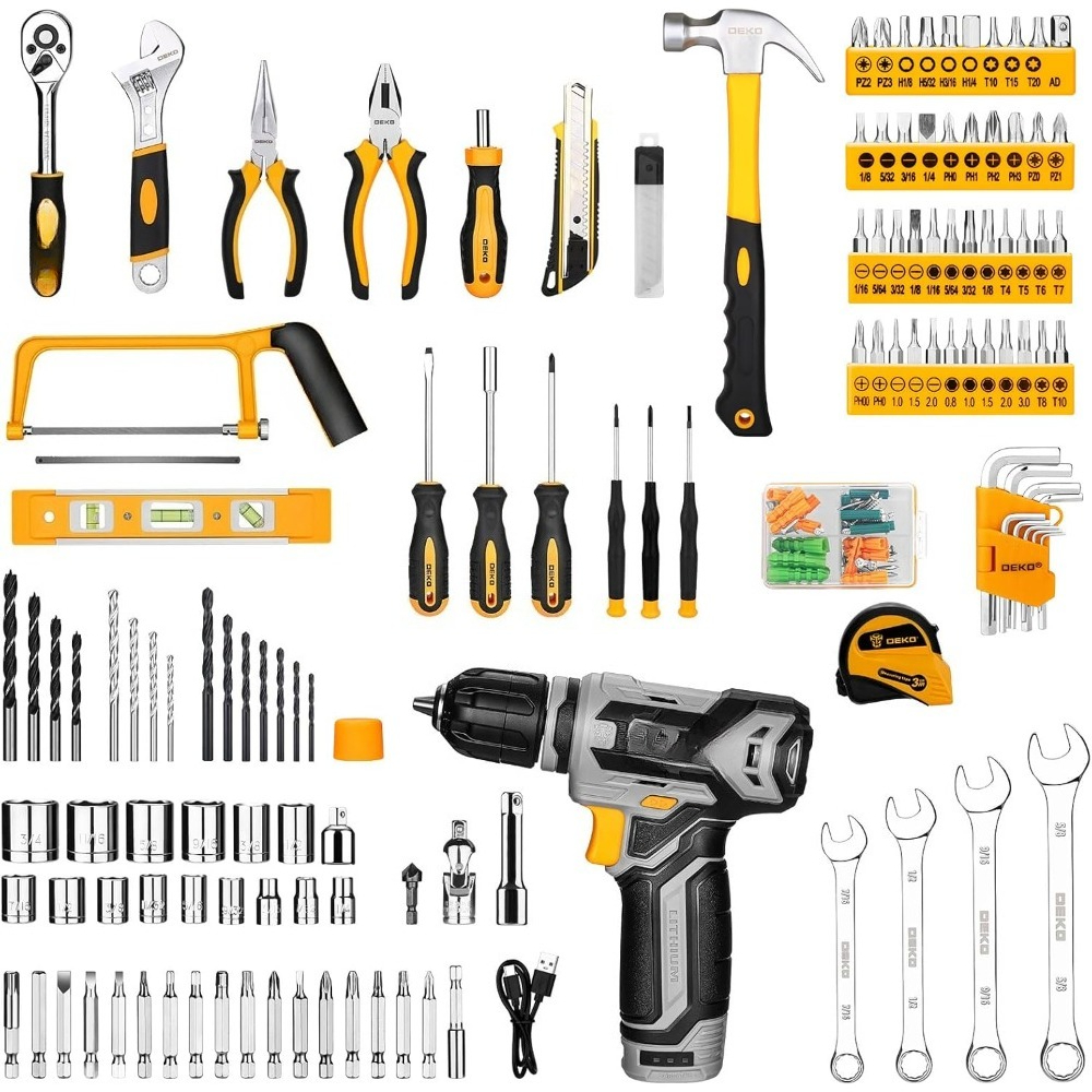 US Shipping Tool Kit Box Drill - огляд і ціна Combo Power Tools