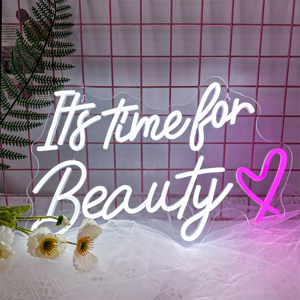 It's Time For Beauty Neon Sign - огляд і ціна Power Tools Logo