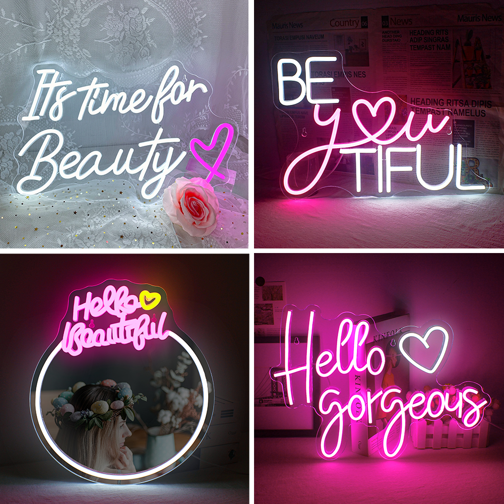 It's Time For Beauty Neon Sign - огляд і ціна Power Tools Logo