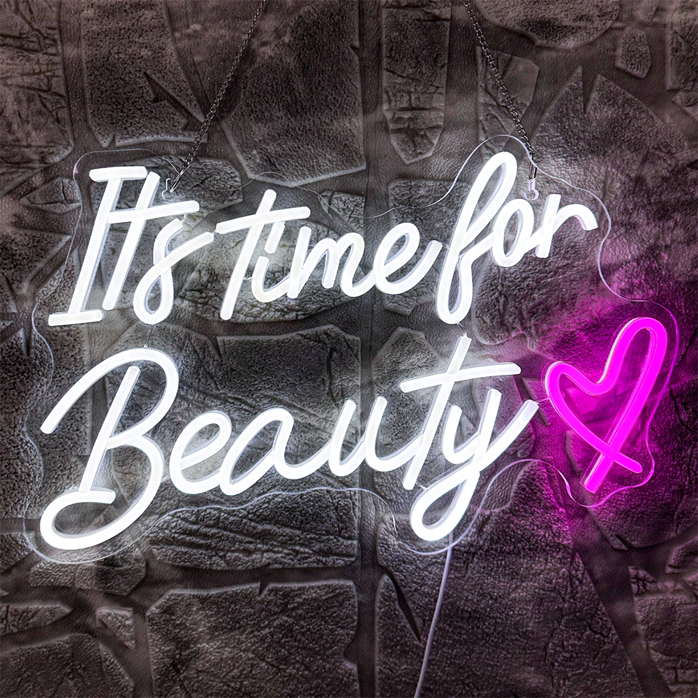 It's Time For Beauty Neon Sign - огляд і ціна Power Tools Logo
