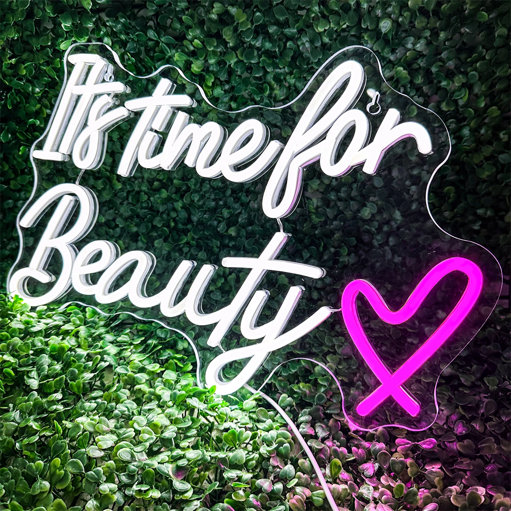 It's Time For Beauty Neon Sign - огляд і ціна Power Tools Logo