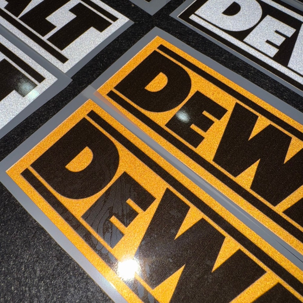Reflective DEWALT Logo Sticker - огляд і ціна Power Tools Logo
