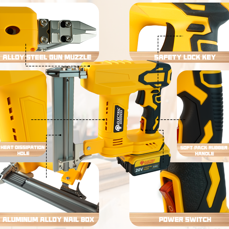 Electric Goddess Cordless 30mm - огляд і ціна Nail Gun Brad