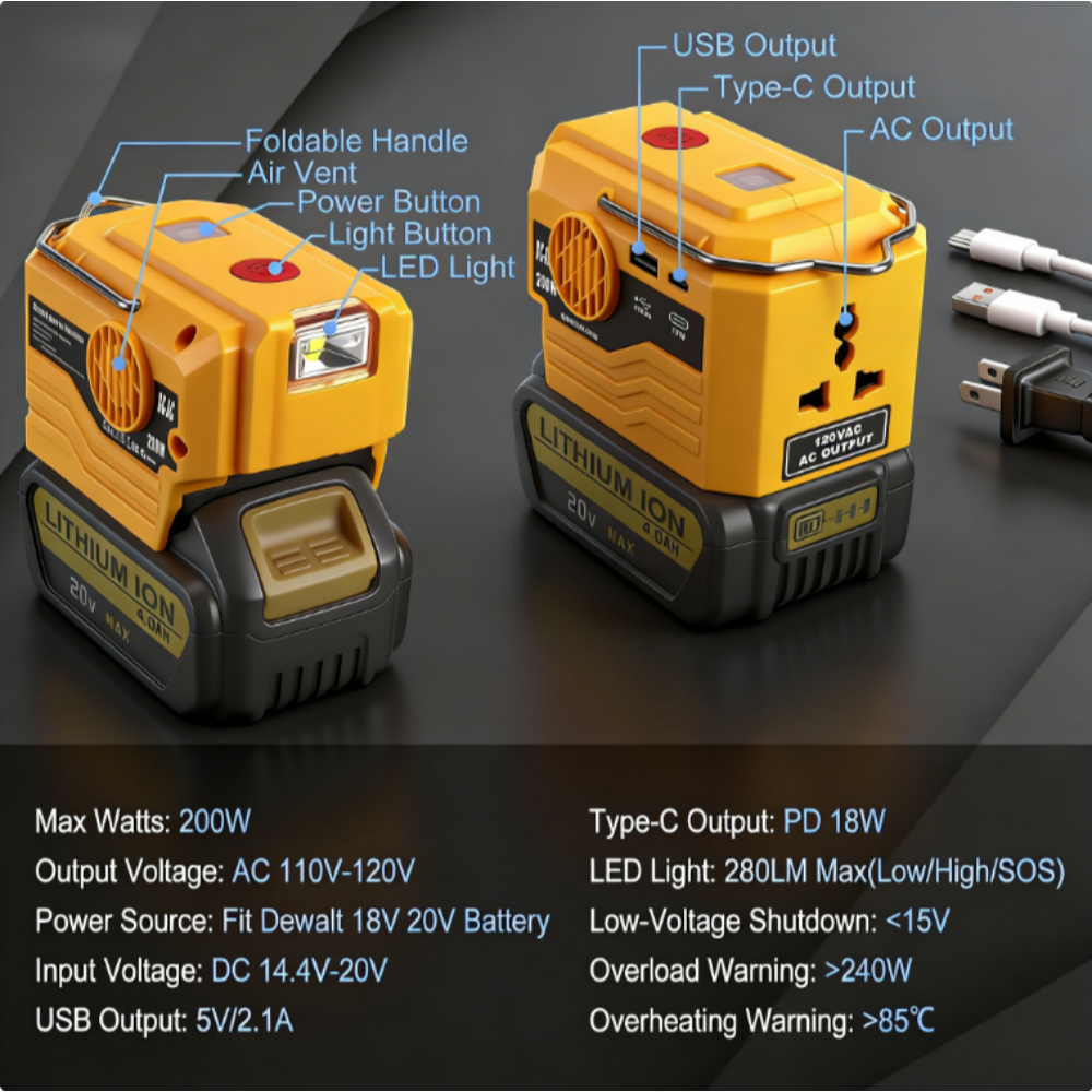 AC 110~220V Inverter Generator - огляд і ціна Power Tools Generator