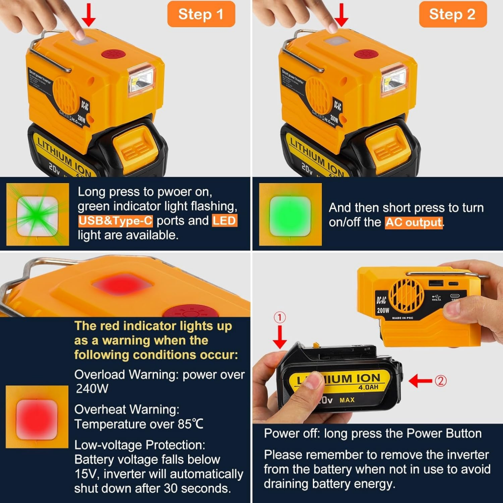 AC 110~220V Inverter Generator - огляд і ціна Power Tools Generator